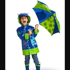 Disney Monster's Inc. Raincoat & Umbrella Set
